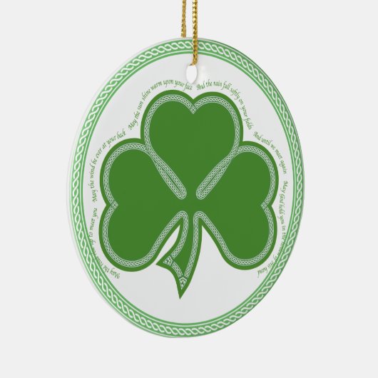 Irish Prayer Keramisch Ornament (Rechts)