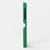 Irish Pride : coque iphone Shamrock vert et blanc (Dos/Gauche)