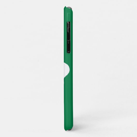 Irish Pride : coque iphone Shamrock vert et blanc (Dos/Gauche)