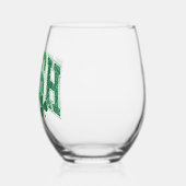 Irish Pride Retro St Patrick's Day Wijnglas Zonder Voet (Links)
