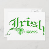 Irish Princess Briefkaart (Voorkant / Achterkant)