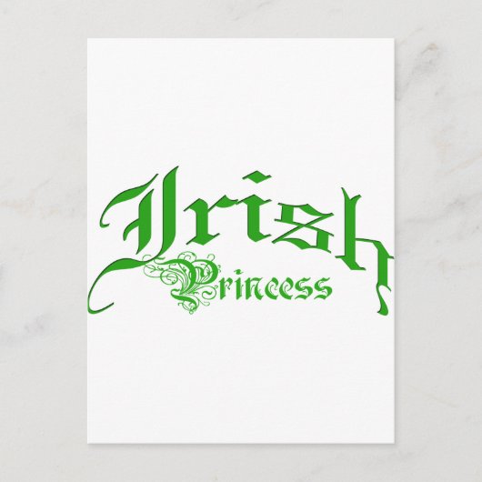 Irish Princess Briefkaart (Voorkant)