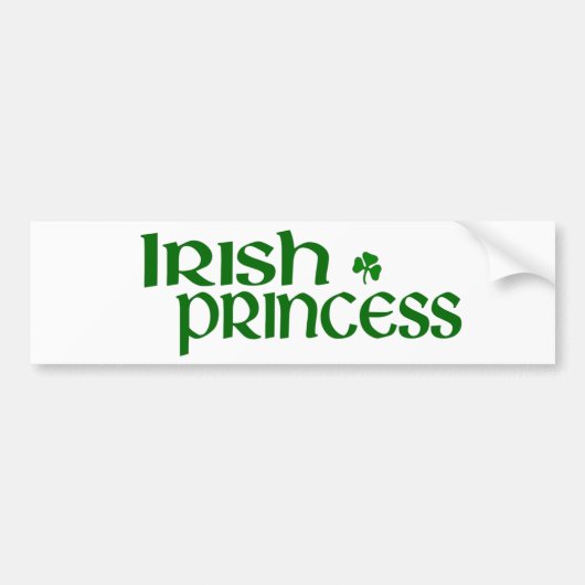 Irish Princess Bumpersticker (Voorkant)