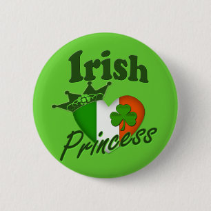 Irish Princess Heritage Heart Ronde Button 5,7 Cm
