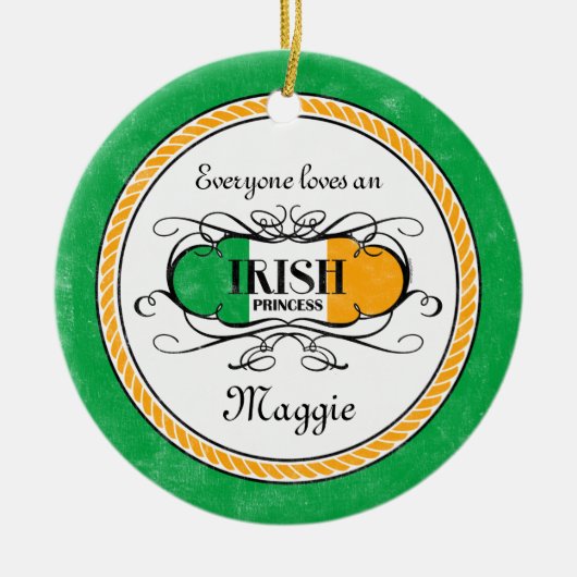 Irish Princess Personalized Ornament (Voorkant)