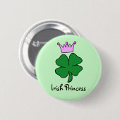 Irish Princess Ronde Button 5,7 Cm (Voorkant /achterkant)