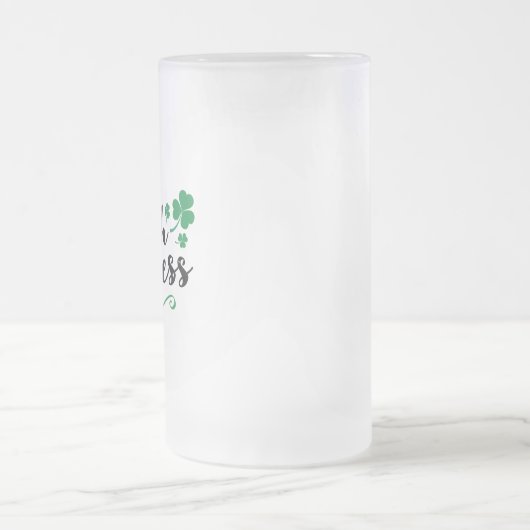 Irish Princess Women St Patrick's Day Script Matglas Bierpul (Center)