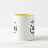 Irish Proverb Friend Quote Tweekleurige Koffiemok (Center)