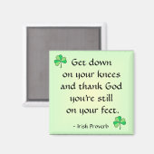 Irish Proverb Magnet Magneet (Voorkant / Achterkant)