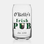Irish Pub Bar Pint Bier Soda Can Glas Drinkware (Achterkant)