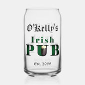 Irish Pub Bar Pint Bierblik Glas Drinkware (Voorkant)