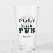 Irish Pub Bar Tavern Beer Pint Glasses Glas (Achterkant)