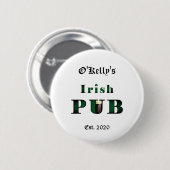 Irish Pub Bar Tavern Button Pin (Voorkant /achterkant)