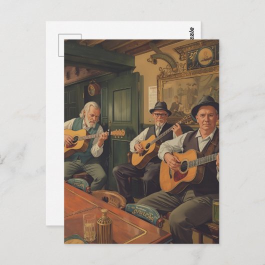 Irish Pub Briefkaart (Voorkant / Achterkant)