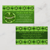 Irish Pub Business Card-template Visitekaartje (Voorkant / Achterkant)