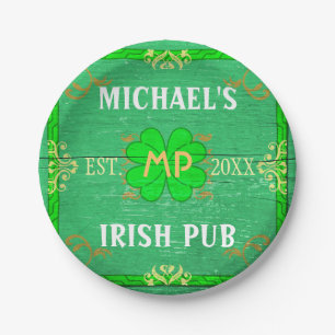 Irish Pub Sign St Patricks Bar Beer   Aangepaste n Papieren Bordje