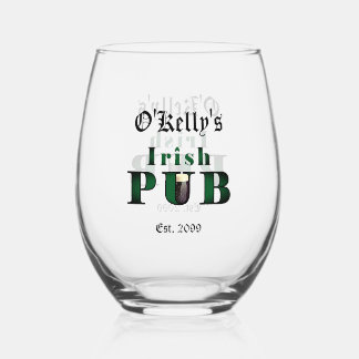 Irish Pub Stemless Wijn Cocktail Glas Drinkware
