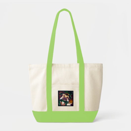 Irish Pug Tote Bag (Voorkant)