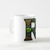 Irish R Monogram Coffee Mug (Devant gauche)