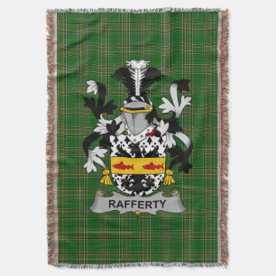 Irish Rafferty of O_Rafferty Wapenschild Familie Deken