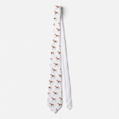 Irish Red and White Setter Basic Illustration Stropdas (Voorkant)