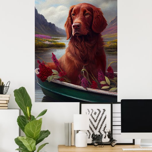 Irish Red op een peddel: een Schilderachtig avontu Poster (Thuiskantoor)