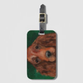 Irish Red Setter Bagagelabel (Voorkant (verticaal))