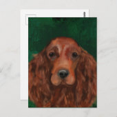 Irish Red Setter Briefkaart (Voorkant / Achterkant)