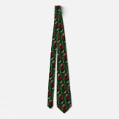 Irish Red Setter Dog in St. Patrick's Day Dress Stropdas (Achterkant)