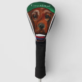 Irish Red Setter Golfheadcover (Voorkant)
