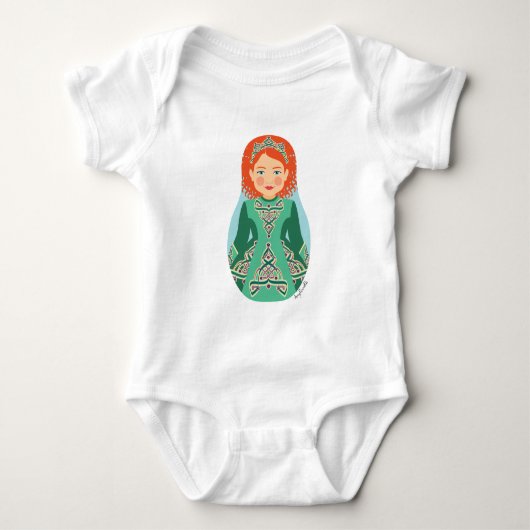 Irish Redhead Matryoshka Romper (Voorkant)