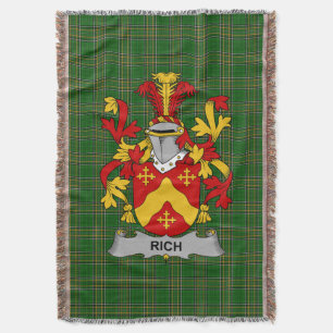 Irish Rich Coat of Arms Family Crest Ierland Deken
