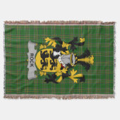 Irish Rock Coat of Arms Family Crest Ierland Deken (Voorkant)