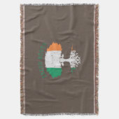 Irish Roots Family Tree Deken (Voorkant Verticaal)