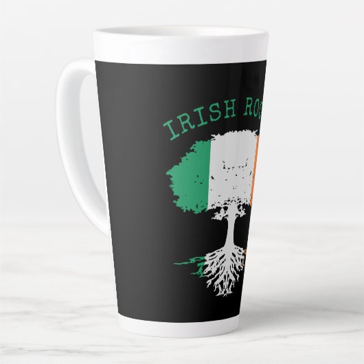 Irish Roots Family Tree Latte Mok (Linkerhoek)