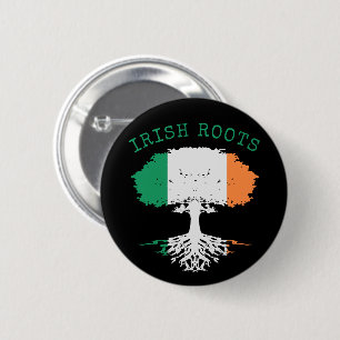 Irish Roots Family Tree Ronde Button 5,7 Cm