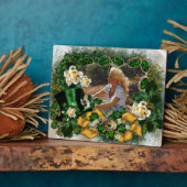 Irish Rose Photo Frame Template Plaque (Côté)