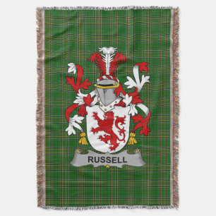 Irish Russell Wapen Family Crest Ierland Deken