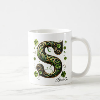 Irish S Monogram Coffee Mug