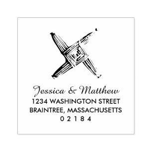 Irish Saint Brigding Cross Wedding Rubberstempel