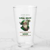 Irish Santa & Celtic Knot Christmas Glass Glas (Achterkant)