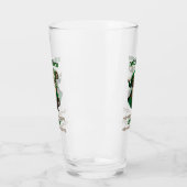 Irish Santa & Celtic Knot Christmas Glass Glas (Links)