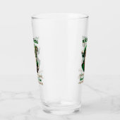 Irish Santa & Celtic Knot Kerstmis gepersonaliseer Glas (Rechts)