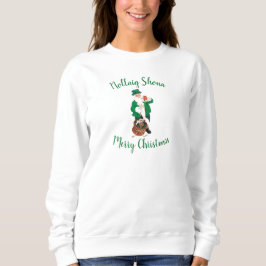 Irish Santa Claus Merry kerstshirt Trui