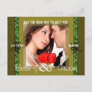 Irish Save the Date with Your Photo Aankondigingskaart