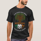 Irish SCALLION Familienaam Our Love werkt dieper T-shirt (Voorkant)