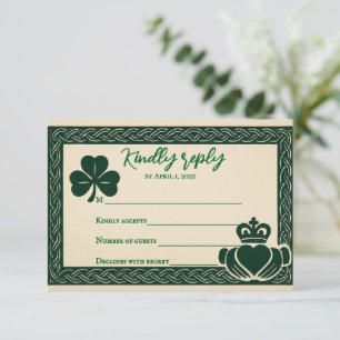Irish Serenity Wedding RSVP Kaart