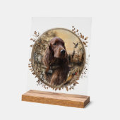 Irish Setter Acryl Bord (Hoek)
