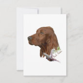 Irish Setter Bedankkaart (Voorkant)