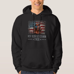 Irish Setter Best Dog Ma Ever Retro Verenigde Stat Hoodie